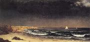 Martin Johnson Heade Approaching Storm Beach near Newport oil painting on canvas